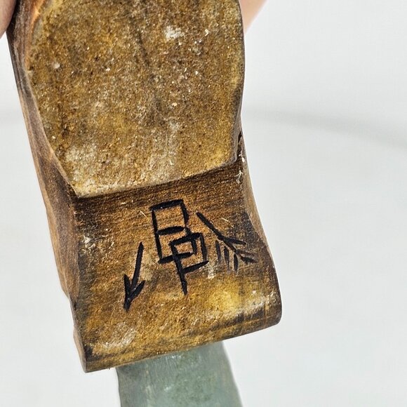 Wooden Boot With Mouse Figurine By Bill Payne Folk Art Hand Carved Painted - Picture 7 of 8